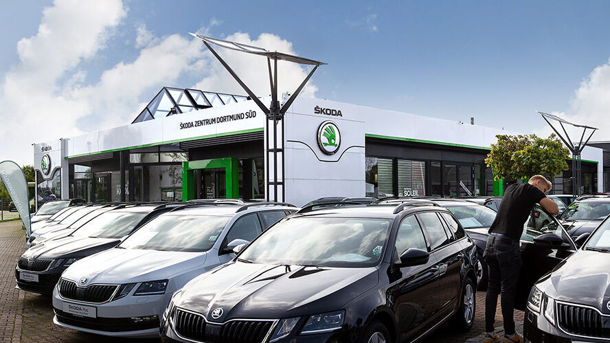Das Skoda Zentrum Dortmund Süd von außen